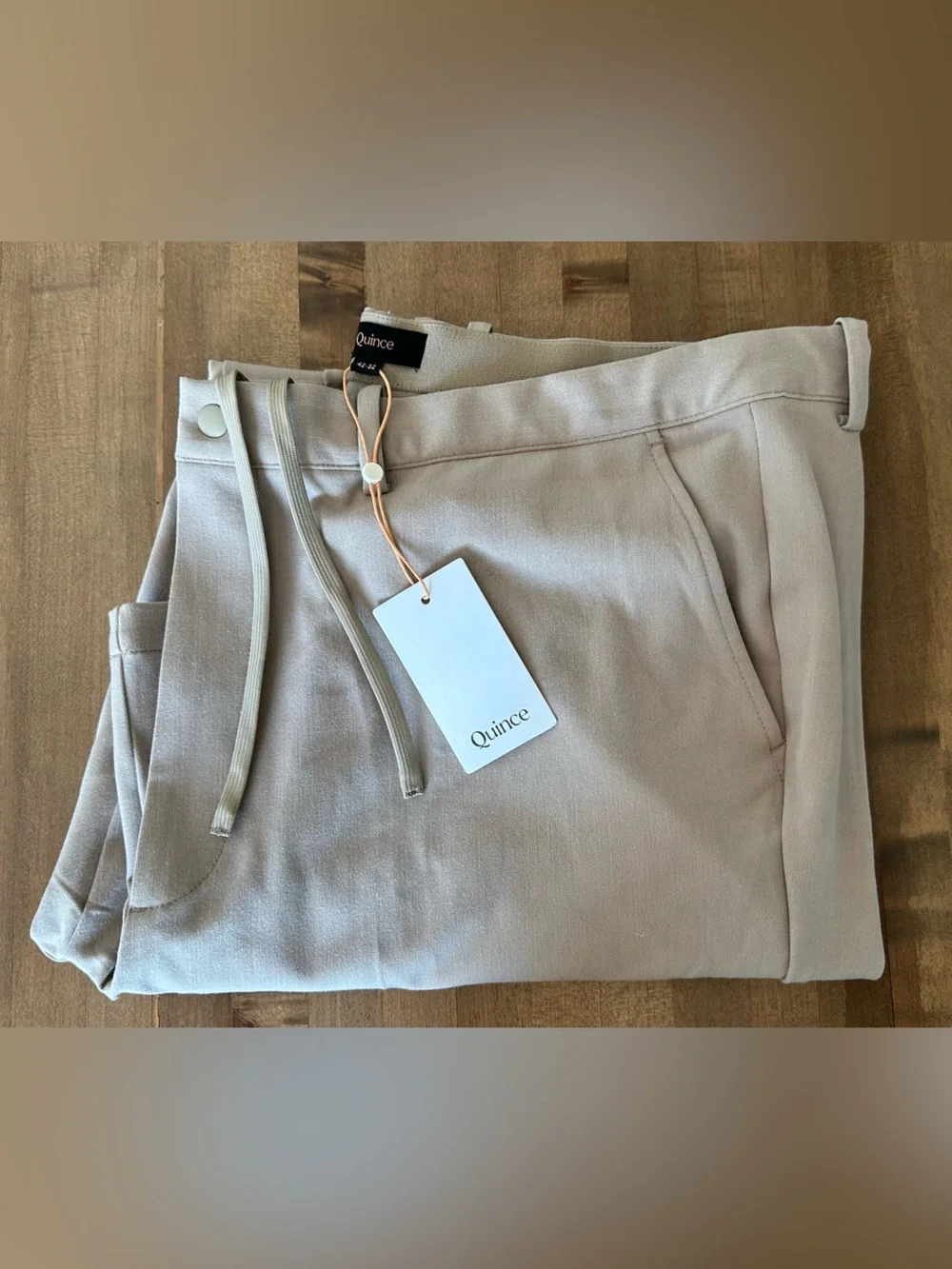 Quince Ultra Stretch 24/7 Smart Chino in Sand Dune, 42x32